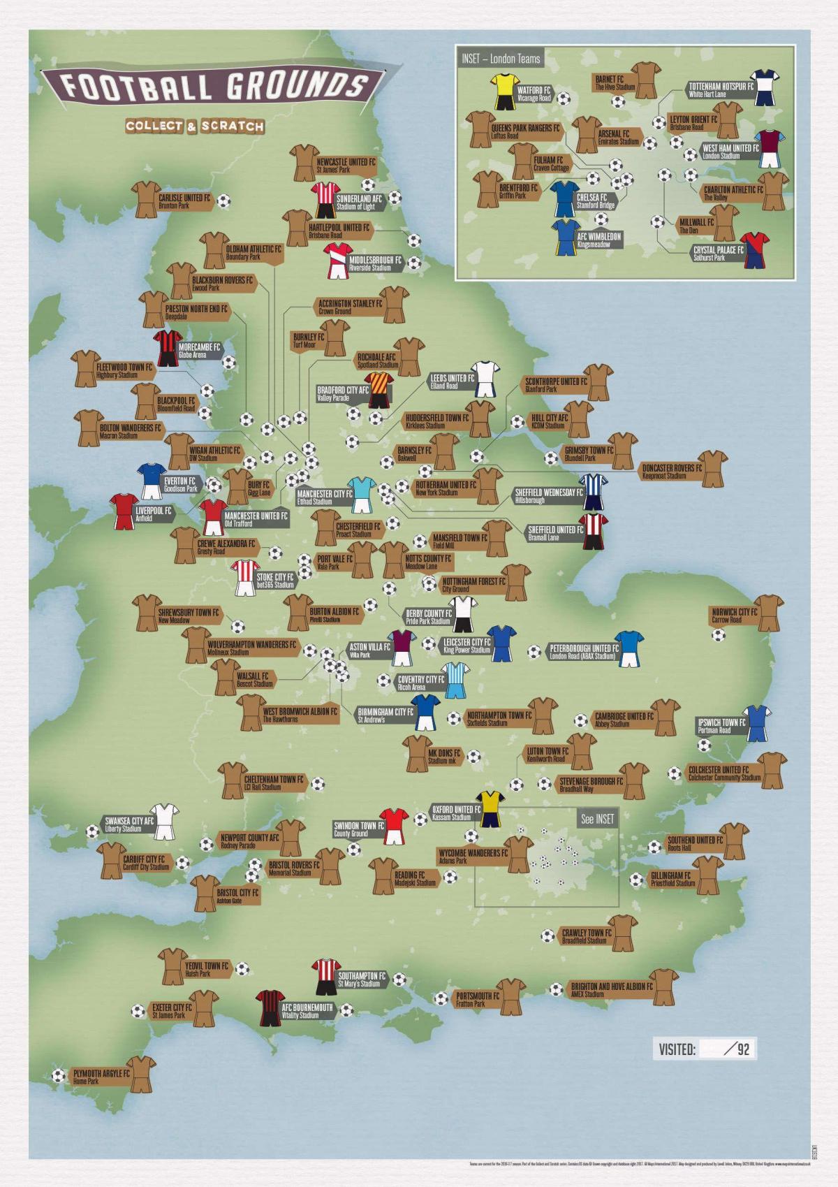 mapa de estadios del Reino Unido (UK)